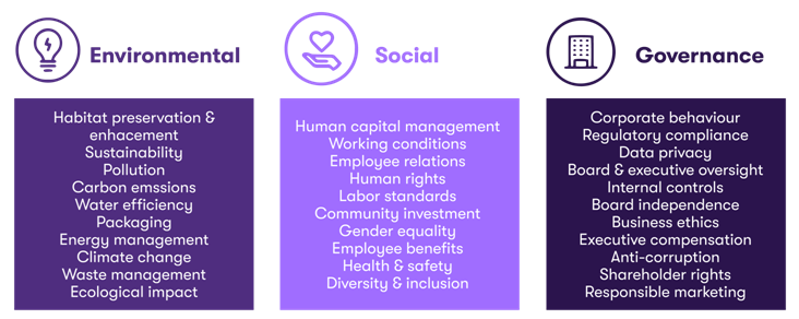 ESG description info graphic