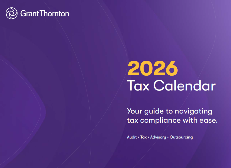 2026 Tax Calendar