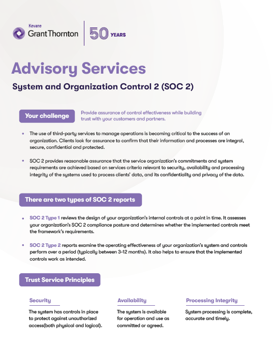 Learn more about our SOC 2 services