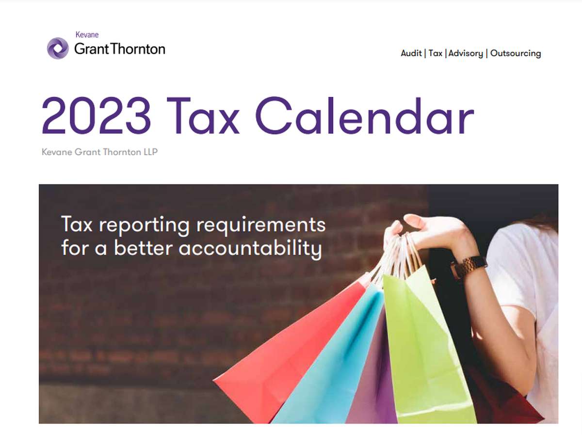 2023 Tax Calendar