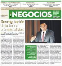 Desregulación de la banca promete alivios cover page Desregulación de la banca promete alivios cover page