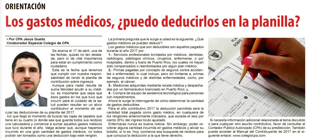 Los gastos médicos