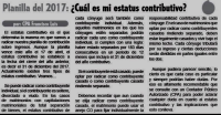 Planilla 2017: ¿Cúal es mi estatus contributivo?