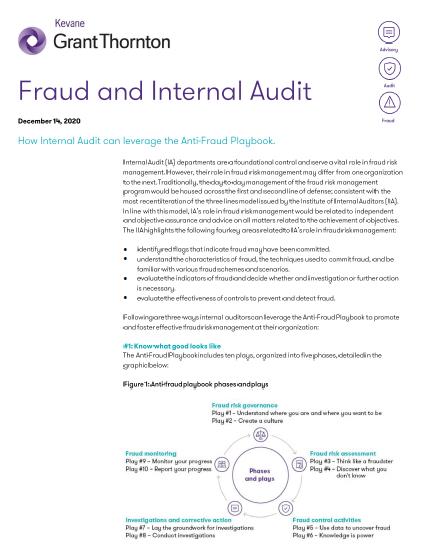 Fraud and Internal Audit