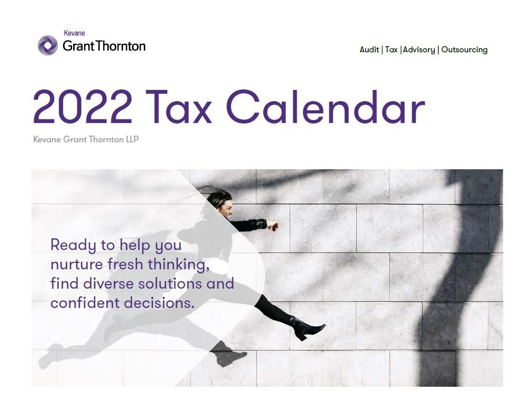 2022 Tax Calendar